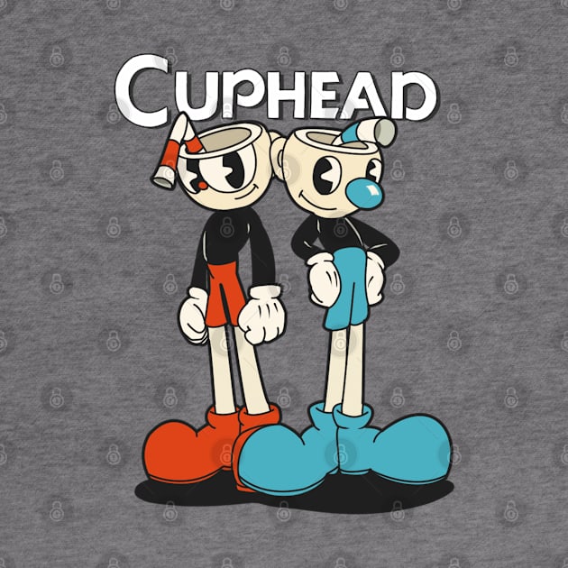 Cuphead and Mugman by TeeDraw